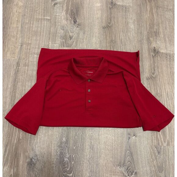 Grand Slam‎ Off Course Classic-Fit Solid Men's Golf Polo Red Large - Picture 1 of 4